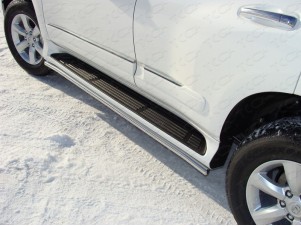 Защита штатных порогов  42 мм для Lexus GX460 № LEXGX460-03