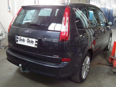 Фаркоп оцинкованный для Ford Focus 2003-2018, Ford Focus C-MAX 2003-2010, 2010-2019, Ford Grand C-MAX 2010-2019 условно-съемное крепление шара