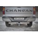 Фаркоп с нержавеющей накладкой для Changan Hunter Plus 2023-н.в. съемное крепление шара под американский квадрат