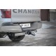 Фаркоп с нержавеющей накладкой для Changan Hunter Plus 2023-н.в. съемное крепление шара под американский квадрат