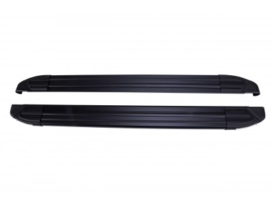 Пороги алюминивые Brilliant Black Турция для Toyota Highlander 2010-2014