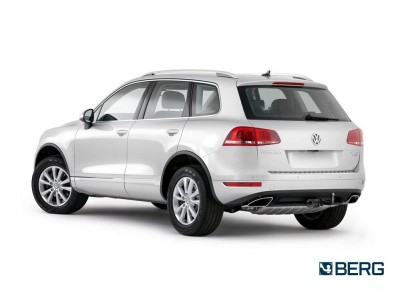 Фаркоп для Volkswagen Touareg 2010-2018, Audi Q7 2006-2015, Porsche Cayenne 2010-2017 крепление шара на двух болтах