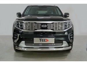 Защита переднего бампера 76 мм для Kia Mohave № KIAMOH20-13