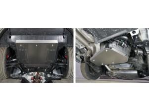Защиты комплект, алюминий 4 мм картер, КПП, бак для Geely Coolray 2019-н.в. №ZKTCC00437K