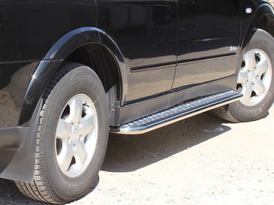 Пороги с листом d-43 Технотек для Chevrolet Captiva 2006 – н.в.