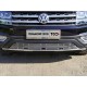Накладка решетки радиатора нижняя с парктроником и камерой 12 мм ТСС для Volkswagen Teramont 2018-2021