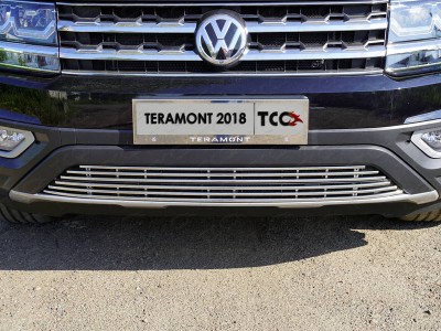 Накладка решетки радиатора нижняя 12 мм ТСС для Volkswagen Teramont 2018-2021