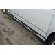 Пороги труба овальная с накладками 75х42 мм ТСС для Volkswagen Multivan/Caravelle 2009-2015