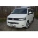 Пороги труба овальная с накладками 75х42 мм ТСС для Volkswagen Multivan/Caravelle 2009-2015
