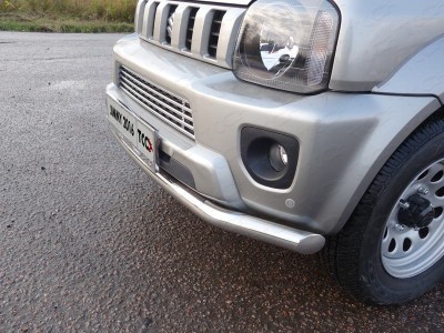 Защита переднего бампера 60 мм ТСС для Suzuki Jimny 2012-2018