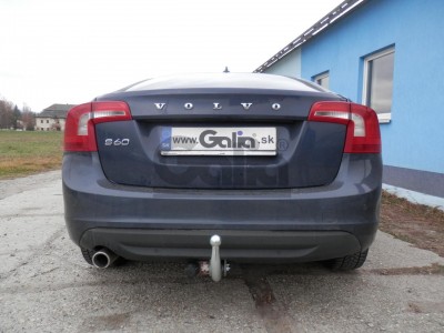 Фаркоп оцинкованный для Volvo S60 2010-2019, Volvo V60 2010-2019 условно-съемное крепление шара