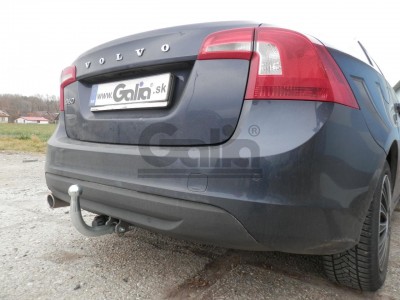 Фаркоп оцинкованный для Volvo S60 2010-2019, Volvo V60 2010-2019 условно-съемное крепление шара