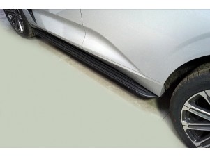 Пороги алюминиевые Slim Line Black 1920 мм для Changan UNI-K 2020 – н.в. CHANUNIK23-04B