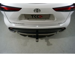 Накладка на задний бампер лист шлифованный надписьToyota  для Toyota Highlander № TOYHIGHL20-08