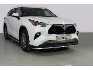 Защита переднего бампера 42 мм для Toyota Highlander № TOYHIGHL20-23