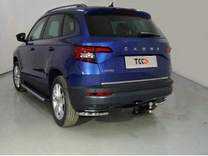 Защита задняя уголки 42 мм для Skoda Karoq № SKOKAR20-32