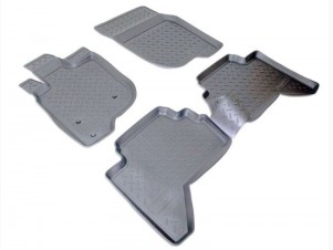 Коврики в салон Norplast полиуретан чёрные для Mitsubishi L200 № NPA11-C59-330