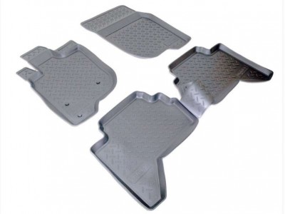 Коврики в салон Norplast полиуретан чёрные для Mitsubishi L200 2006-2015