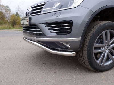 Защита передняя кенгурин 60 мм ТСС для Volkswagen Touareg R-Line 2014-2017