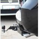 Фаркоп с хромированной накладкой для Toyota Land Cruiser Prado 2010-2023, Toyota Land Cruiser Prado 120 2002-2010 (3 точки крепления) съемное крепление шара под американский квадрат