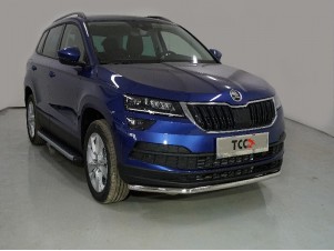 Защита переднего бампера 42 мм для Skoda Karoq № SKOKAR20-17