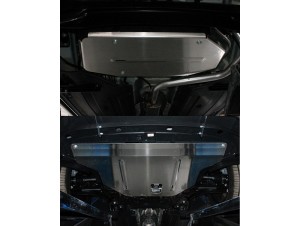 Защиты комплект, алюминий 4 мм картер, КПП, бак  для Kia Soul № ZKTCC00419K
