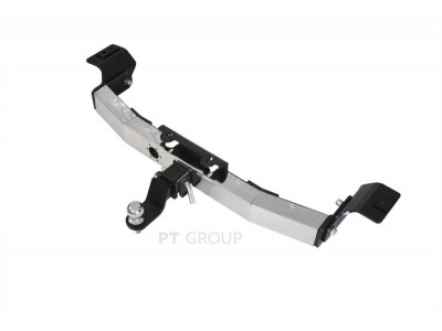 Фаркоп с нержавеющей накладкой для Toyota Land Cruiser Prado J120 2003-2009, J150 2009-2023, Lexus GX 470 2003-2009, GX 460 2009-2023 съемное крепление шара под американский квадрат