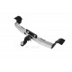 Фаркоп с нержавеющей накладкой для Toyota Land Cruiser Prado J120 2003-2009, J150 2009-2023, Lexus GX 470 2003-2009, GX 460 2009-2023 съемное крепление шара под американский квадрат