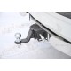 Фаркоп с нержавеющей накладкой для Toyota Land Cruiser Prado J120 2003-2009, J150 2009-2023, Lexus GX 470 2003-2009, GX 460 2009-2023 съемное крепление шара под американский квадрат