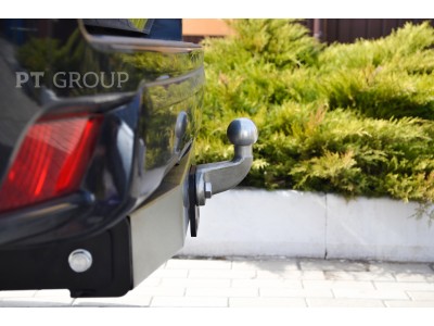 Фаркоп с нержавеющей накладкой для Toyota Land Cruiser Prado J120 2003-2009, J150 2009-2023, Lexus GX 470 2003-2009, GX 460 2009-2023 фланцевое крепление шара