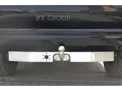 Фаркоп с нержавеющей накладкой для Toyota Land Cruiser Prado J120 2003-2009, J150 2009-2023, Lexus GX 470 2003-2009, GX 460 2009-2023 фланцевое крепление шара