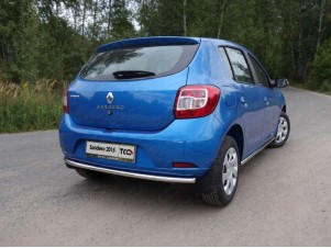 Защита заднего бампера 42 мм для Renault Sandero № RENSAN15-06
