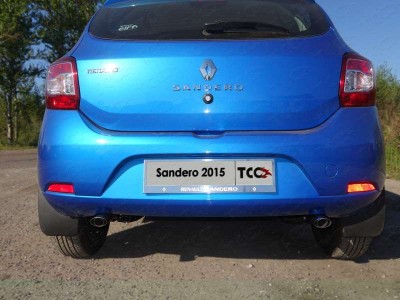 Декоративный глушитель 75-42 мм ТСС для Renault Sandero 2015-2021