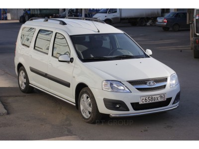 Защита порогов прямая d=51 мм (НПС) для Lada Largus 2012-н.в.