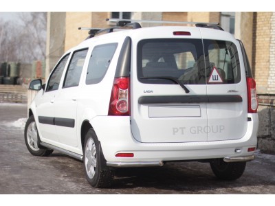 Защита порогов прямая d=51 мм (НПС) для Lada Largus 2012-н.в.
