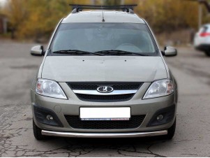 Защита переднего бампера одинарная d-53 для Lada Largus 2012 – н.в. LL_1