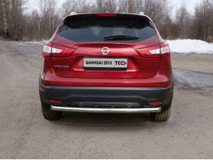 Защита заднего бампера центральная 60 мм для Nissan Qashqai № NISQASHSPB15-15