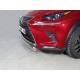 Защита переднего бампера овальная 75х42 мм ТСС для Lexus NX 2017-2021