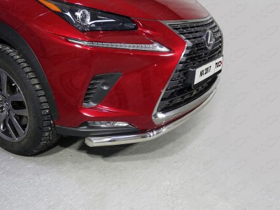 Защита переднего бампера 60 мм ТСС для Lexus NX 2017-2021