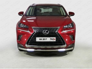 Защита переднего бампера с ДХО 60 мм для Lexus NX № LEXNX17-21