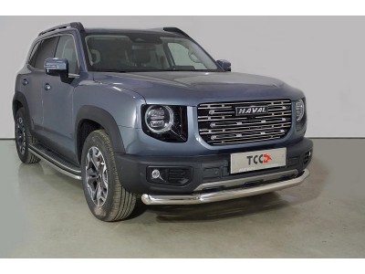 Защита передняя нижняя 76,1 мм ТСС для Haval Dargo 2.0 2022 – н.в.