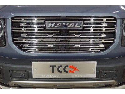 Решетка радиатора 12 мм ТСС для Haval Dargo 2.0 2022 – н.в.