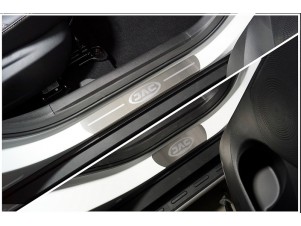 Накладки на пороги (лист шлифованный надпись JAC) 4шт для JAC JS4 2020 – н.в. JACJS422-03