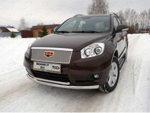 Защита передняя двойная 60-42 мм для Geely Emgrand X7 № GEELEMGX715-01