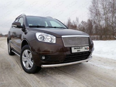 Защита переднего бампера 60 мм ТСС для Geely Emgrand X7 2013-2016
