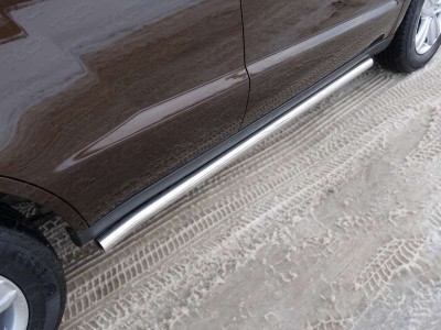 Пороги труба 60 мм ТСС для Geely Emgrand X7 2013-2018