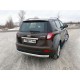 Пороги алюминиевые ТСС с накладкой для Geely Emgrand X7 2013-2018