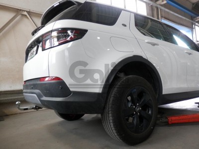 Фаркоп оцинкованный для Land Rover Discovery Sport 5-местная версия (с запасным колесом в багажнике) 2019-н.в. условно-съемное крепление шара