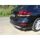 Защита заднего бампера овальная 75х42 мм ТСС для Toyota Venza 2012-2017
