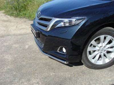 Защита переднего бампера 42 мм ТСС для Toyota Venza 2012-2017